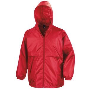 Result Mens Core Lightweight Waterproof Shield Windproof Jacket / Red